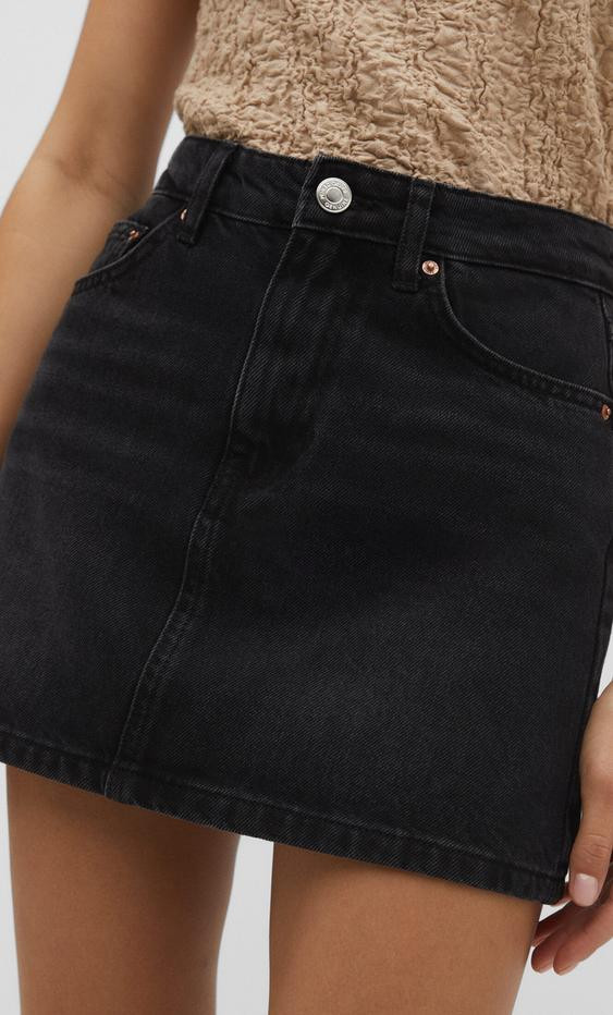 Knit mini skirt | Stradivarius (UK)