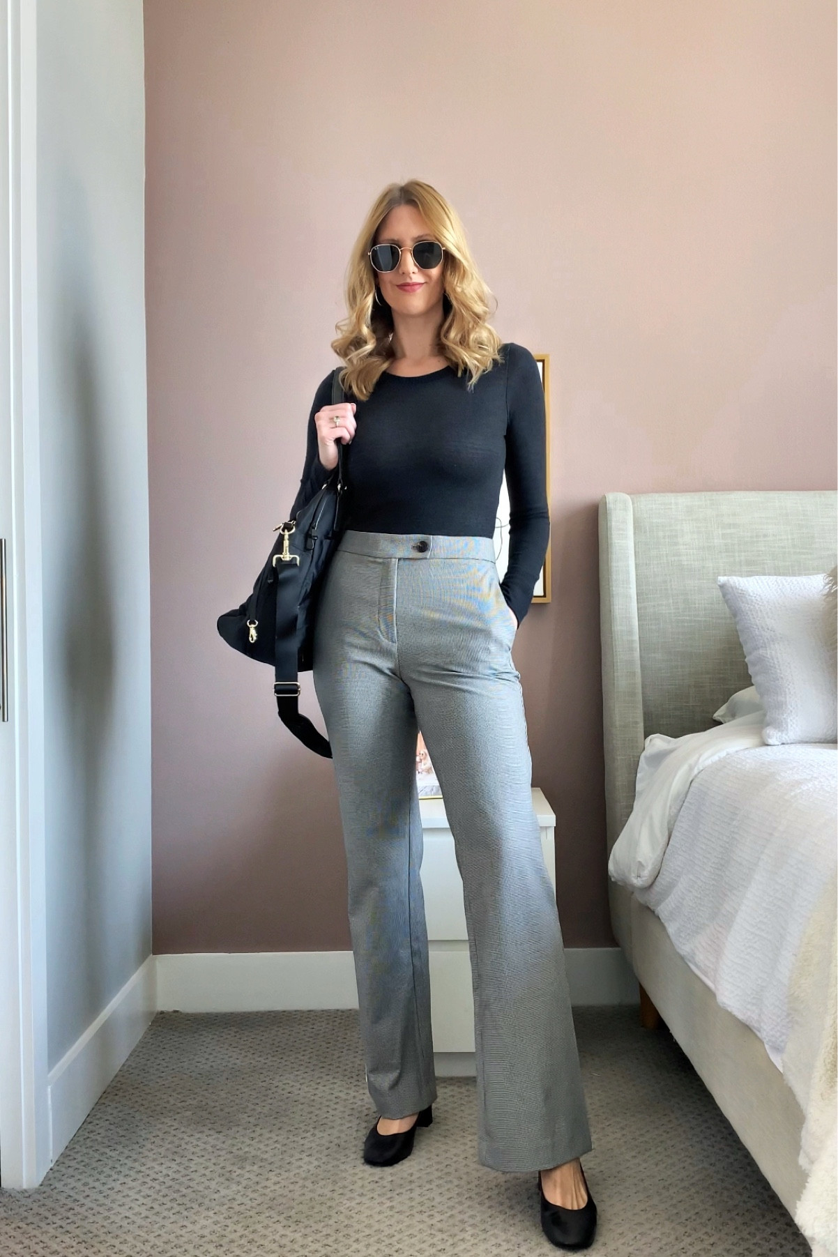 Work outfit idea #corporate #rayban #bodysuit #pants #workbag

#LTKstyletip #LTKworkwear #LTKunder100