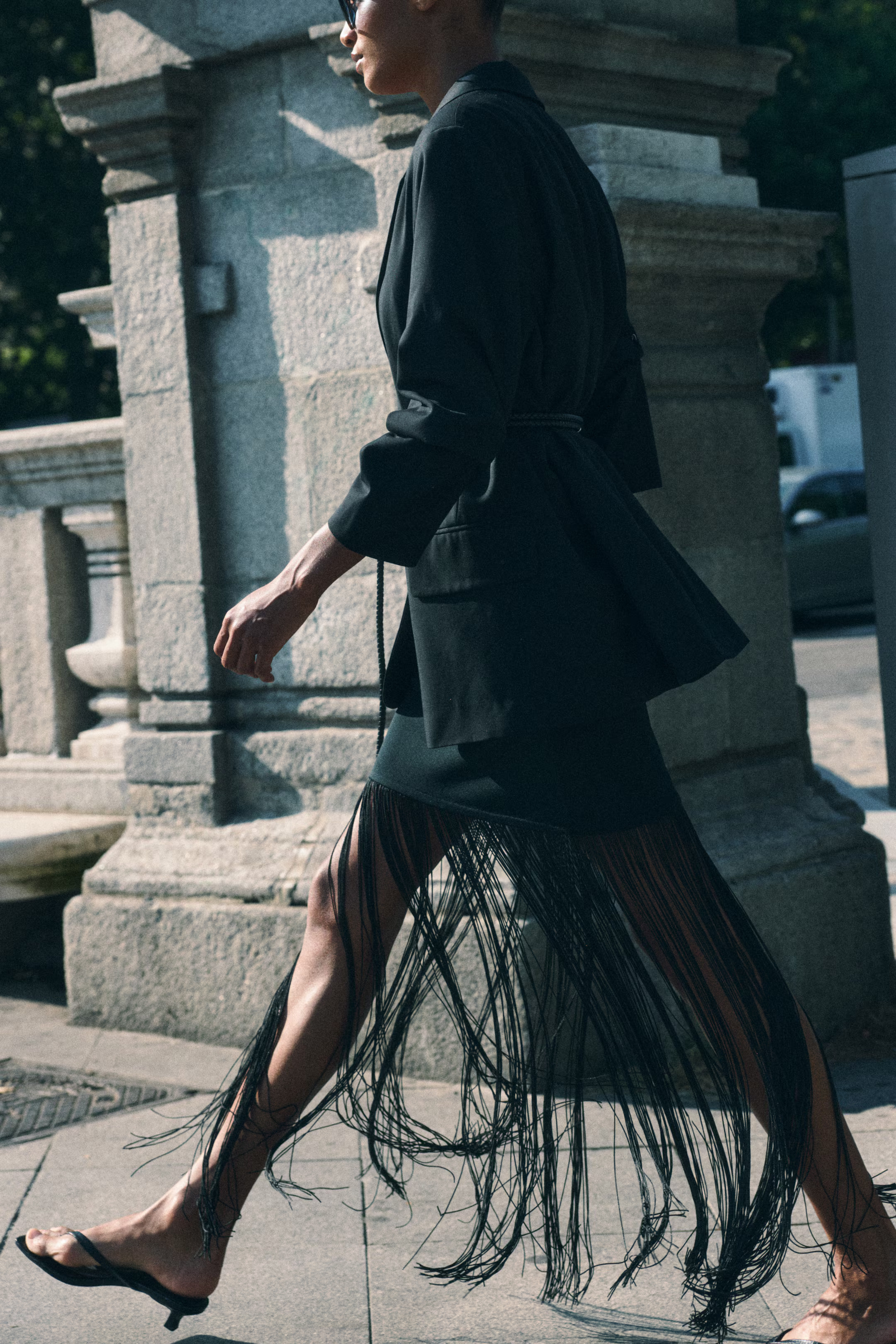 Fringe-trimmed skirt | H&M (UK, MY, IN, SG, PH, TW, HK)