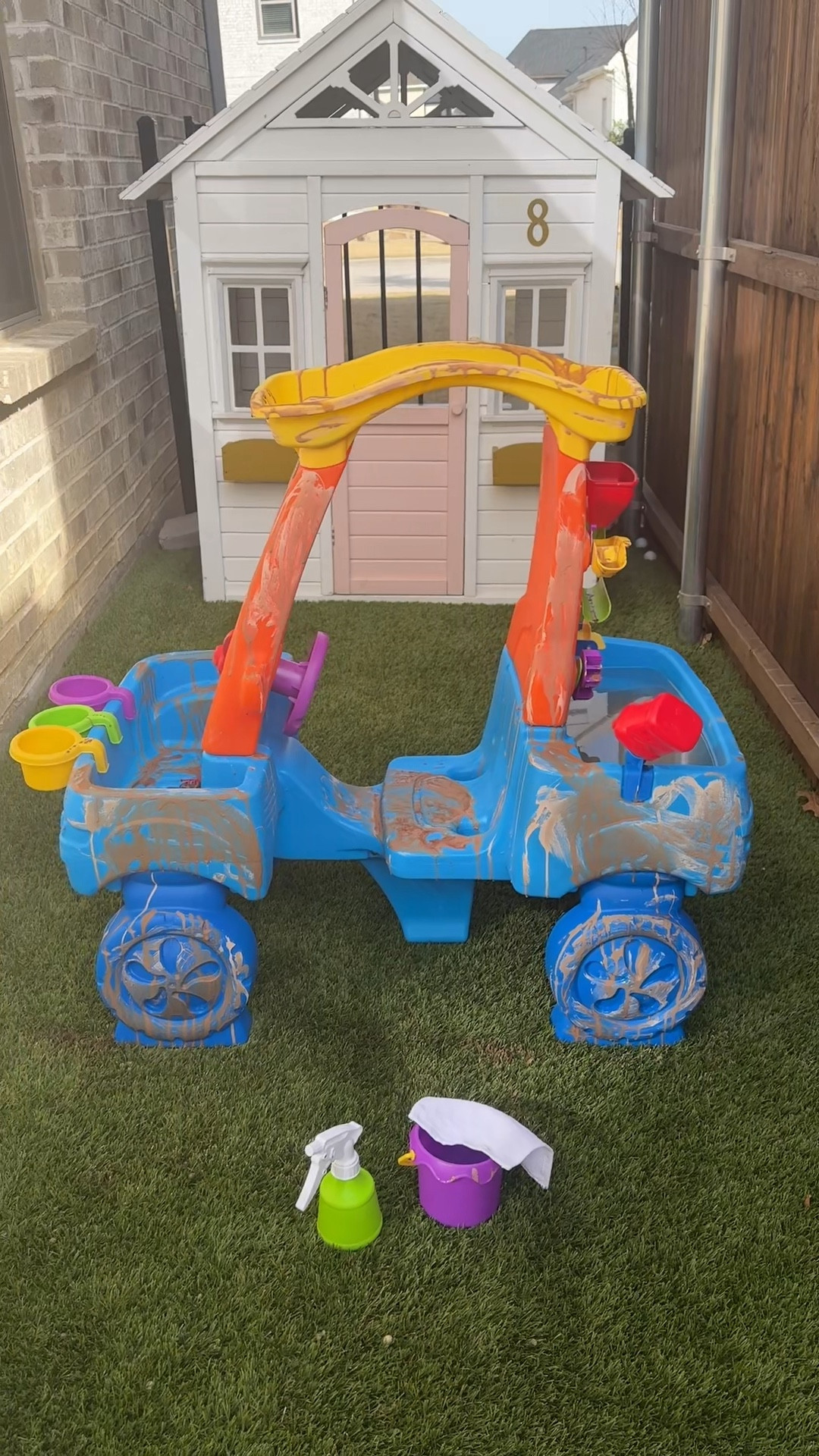 Spring weather = OUTSIDE activities that actually hold their attention 🚗🙌 comment “CAR” for the 🔗’s!

I turned our car water table into a muddy car wash and my boys were locked in for the longest time.

The “dirt” is just cocoa powder + cornstarch + water (so easy) and I added color-changing cars for extra fun. Watching them scrub everything clean was chef’s kiss 🧼

It’s sensory play, pretend play, AND it buys you time.

Everything I used is on my Amazon storefront. Comment CAR and I’ll send it to you 🤎

#sensoryplay #boymomlife #toddleractivities #preschoolactivities #springactivities

#LTKhome #LTKkids #LTKfamily