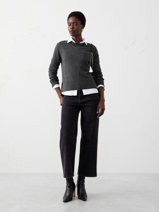 Perfectly Soft Crew-Neck Sweater | Banana Republic Factory