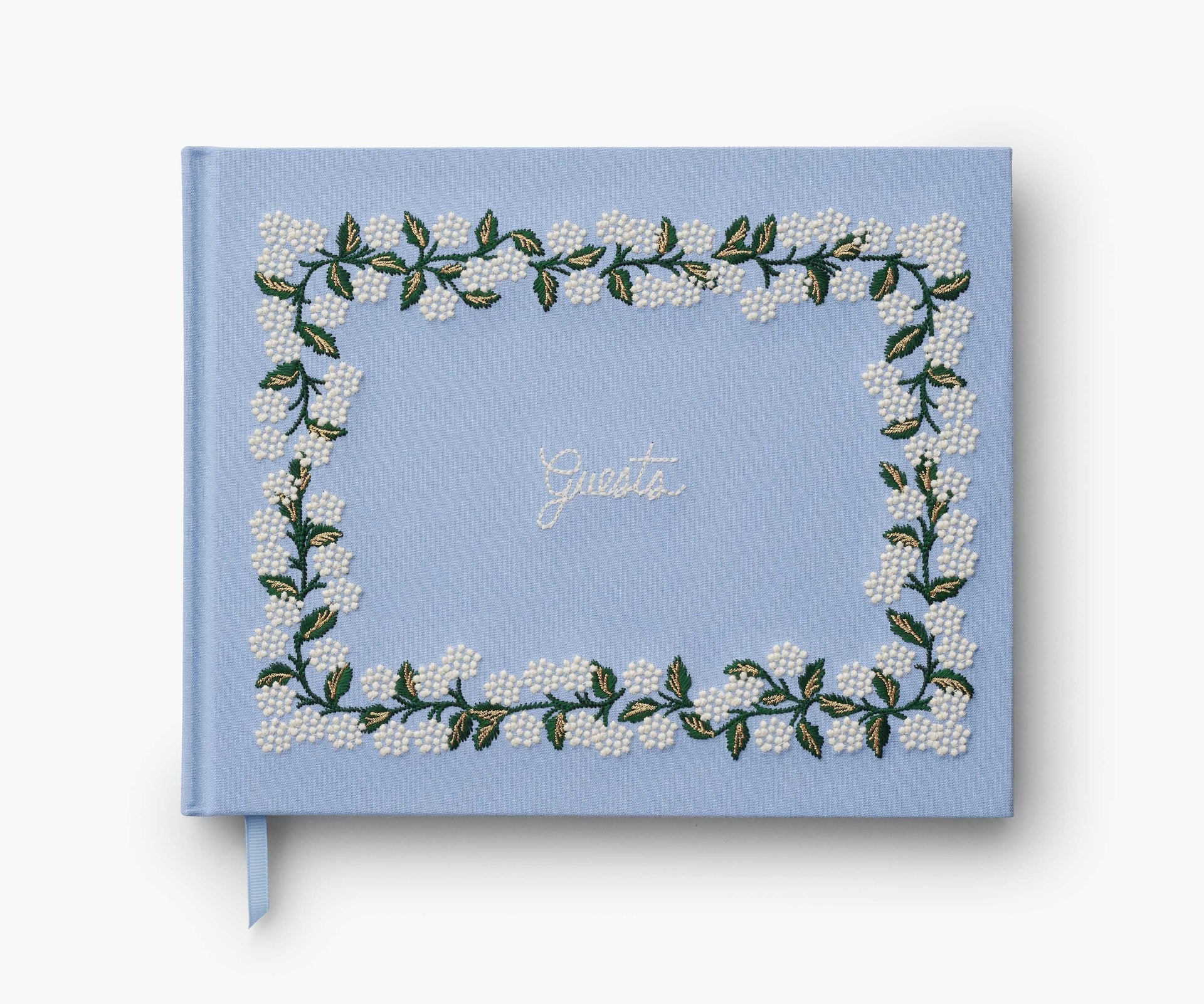 Embroidered Guest Book - Hydrangea | Rifle Paper Co.