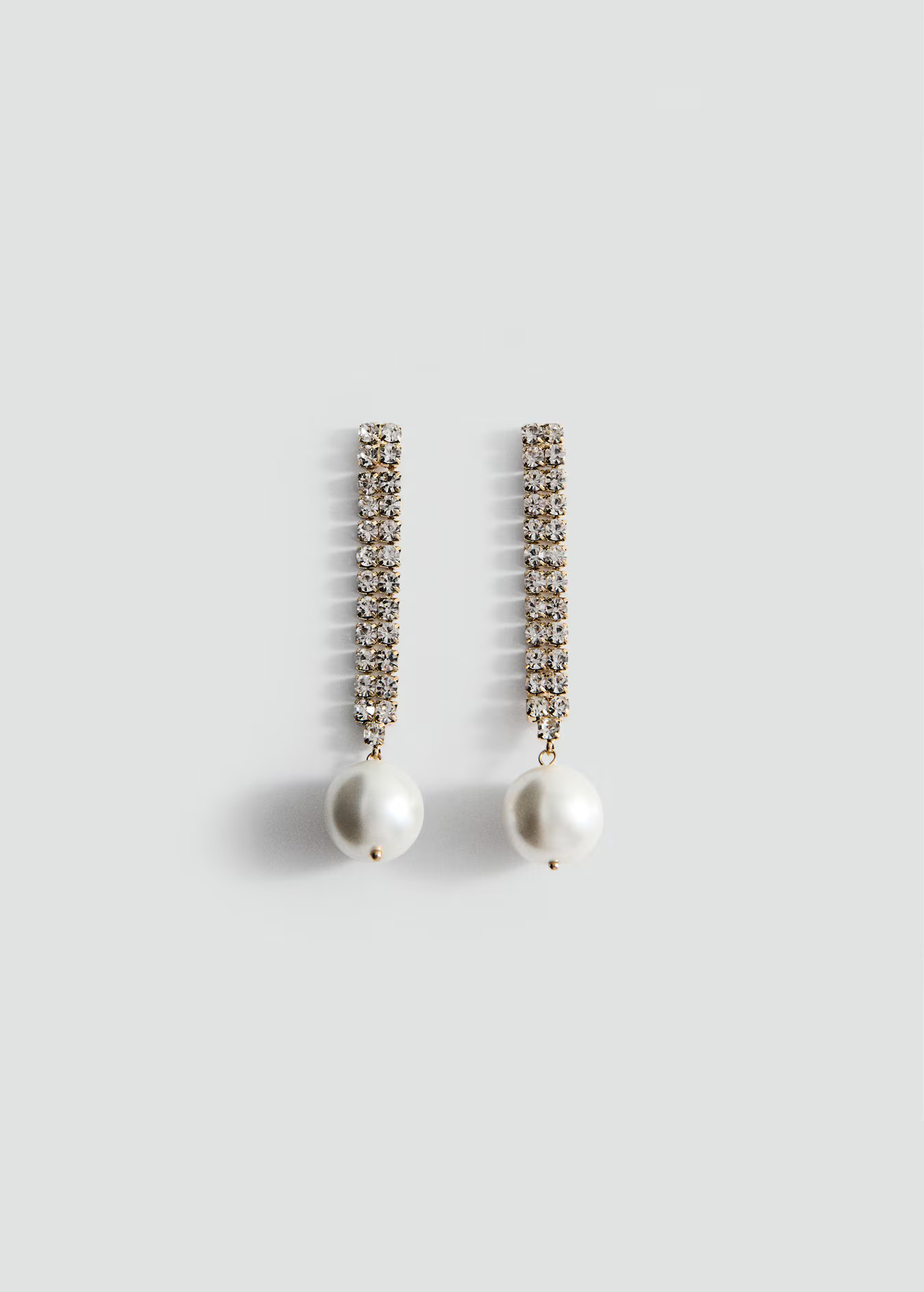 Combined pearl drop earrings | MANGO (UK)