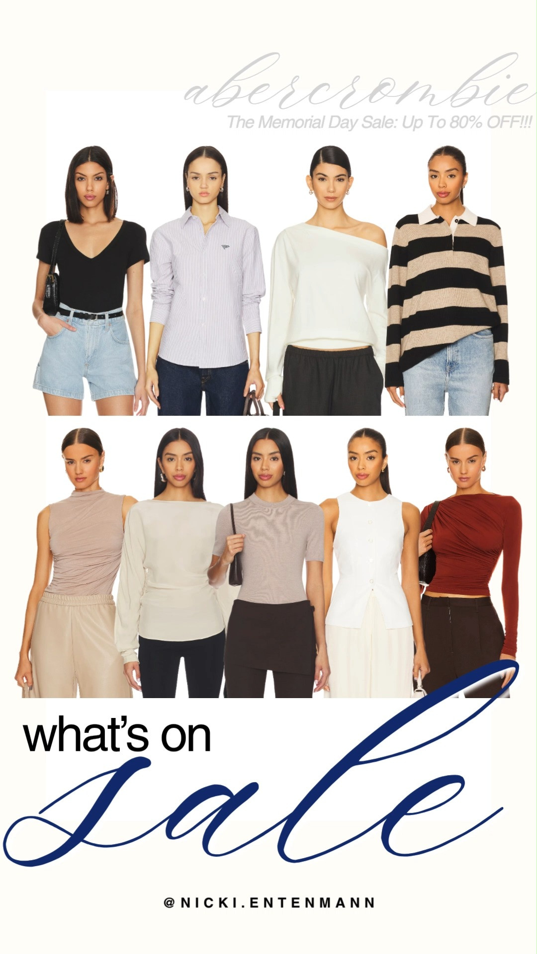 Score incredible savings during Revolve's highly anticipated Memorial Day Sale with up to 80% off trending styles. This gorgeous lineup highlights chic casual tops, from classic V-necks and button-downs to asymmetrical long sleeves and textured mock necks. Refresh your wardrobe with these elevated, versatile essentials perfect for mixing and matching all season long.

#revolve #revolveme #salealert #memorialdaysale #summerfashion #revolvehaul #everydaystyle #wardrobestaples #shoppinghaul #trendingstyle 

 #LTKootd #LTKmomlife #LTKSaleAlert