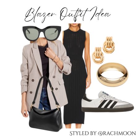 Travel blazer outfit idea 