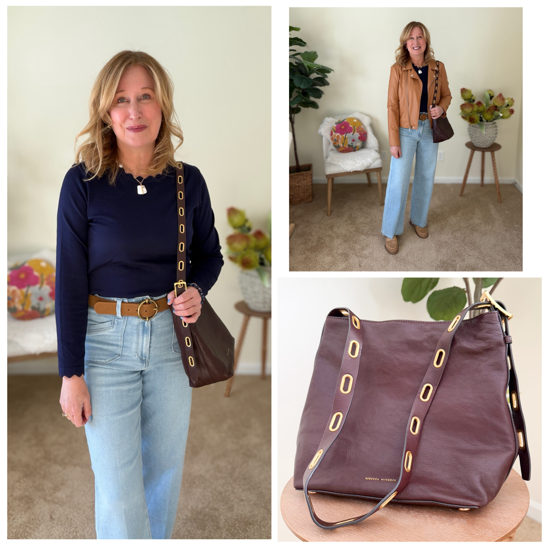 Casual jeans style, premium denim, modern handbag 

 #LTKdayinmylife #LTKootd #LTKOver40