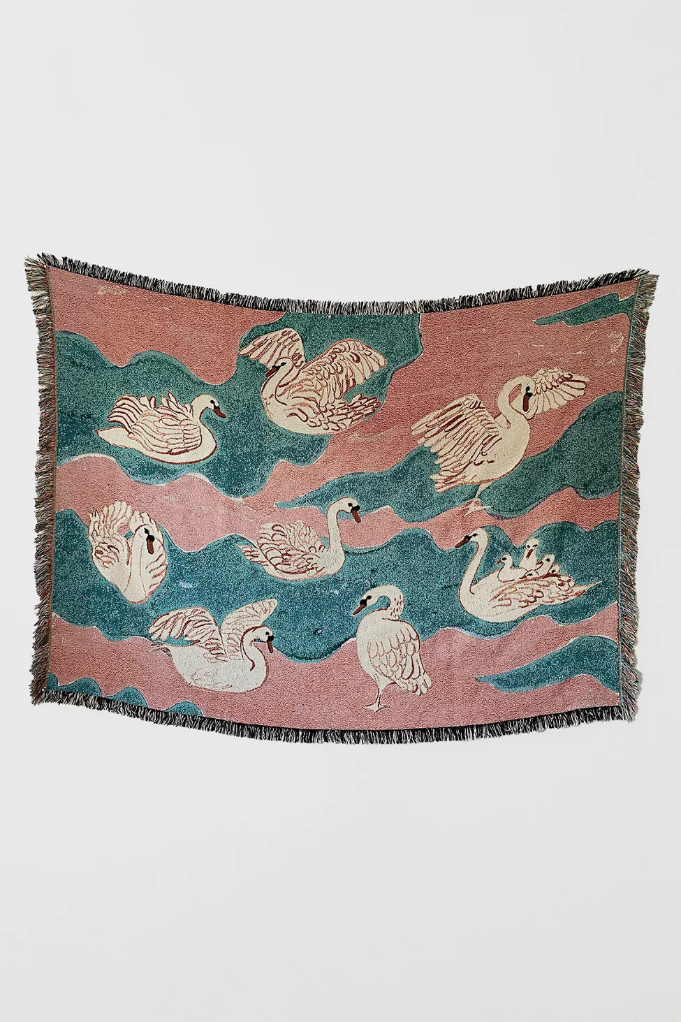 Olivia Wendel Swan Blanket | Urban Outfitters (US and RoW)