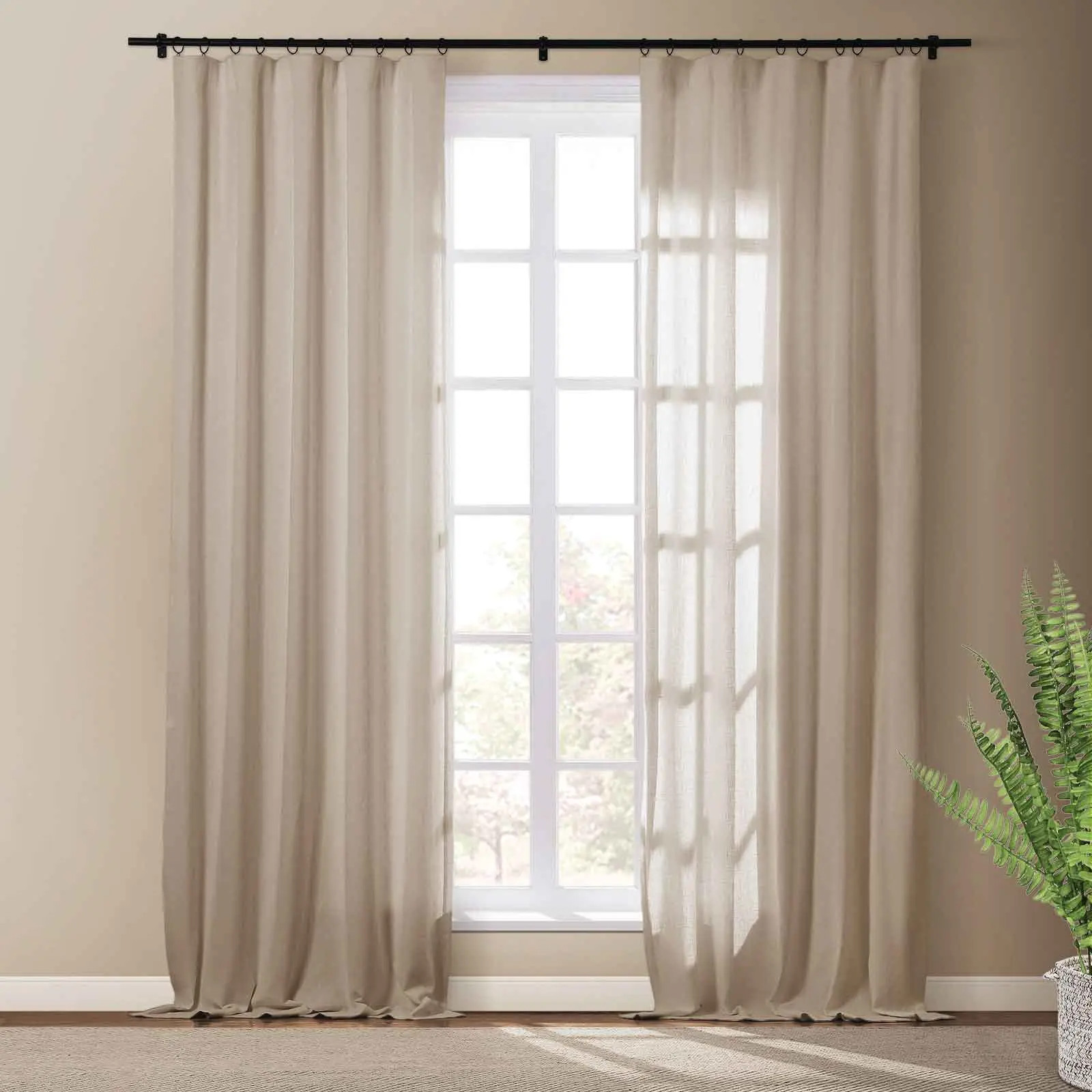 Masha Linen Cotton Textured Drapery Soft Top | TWOPAGES