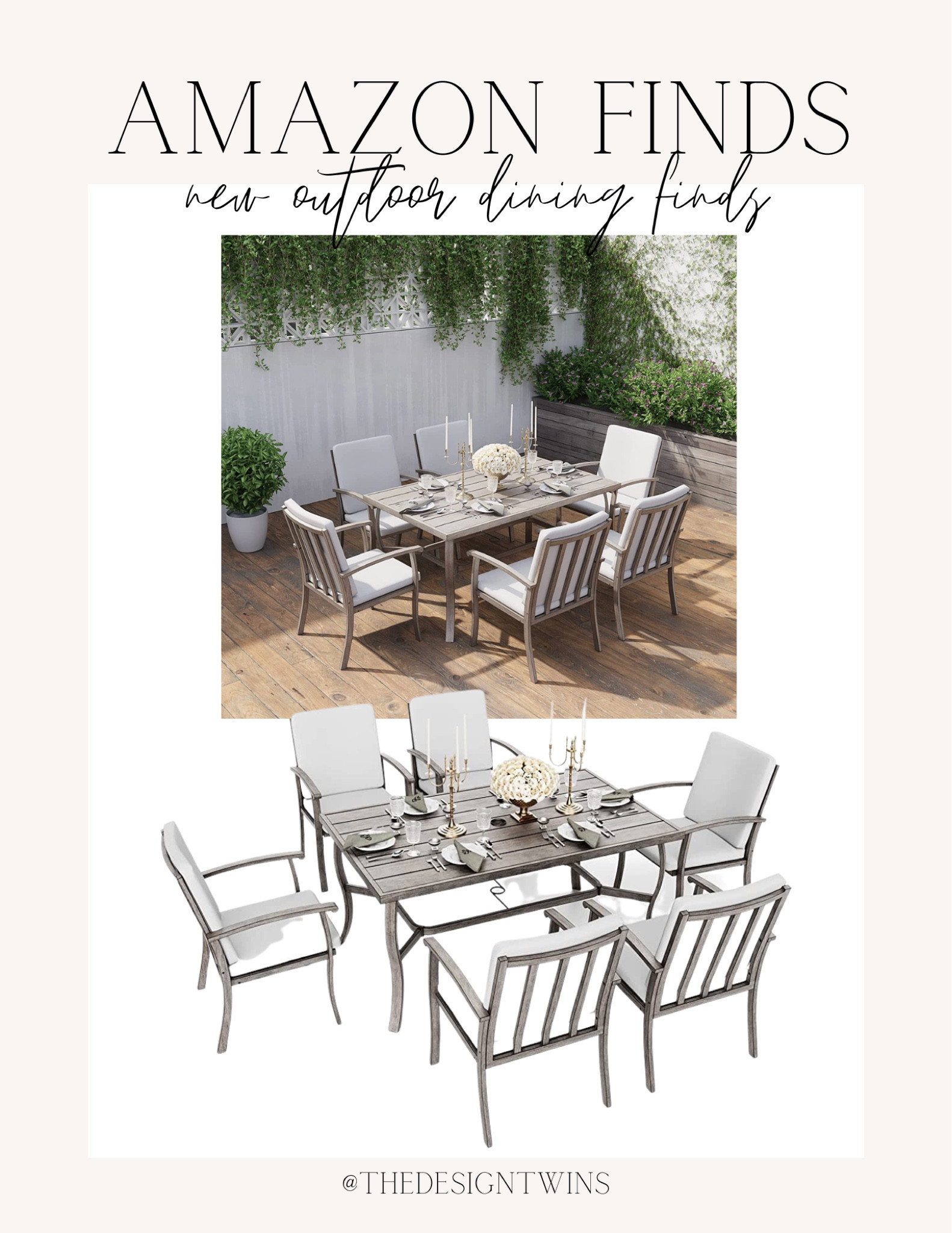 New outdoor dining finds. Budget friendly. For any and all budgets. Organic modern, traditional, modern farmhouse home decor, accessories and furniture. Neutral, wood nature inspired. Coastal casual home, modern french country.

#LTKhome #LTKstyletip #LTKFind