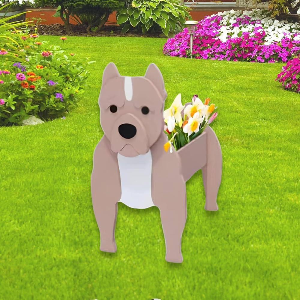 Bulldog Dog Planter Plant Pots,Cute Dog Flower Planter,Gifts for Pet Lovers,Unique Animal Plant P... | Amazon (US)