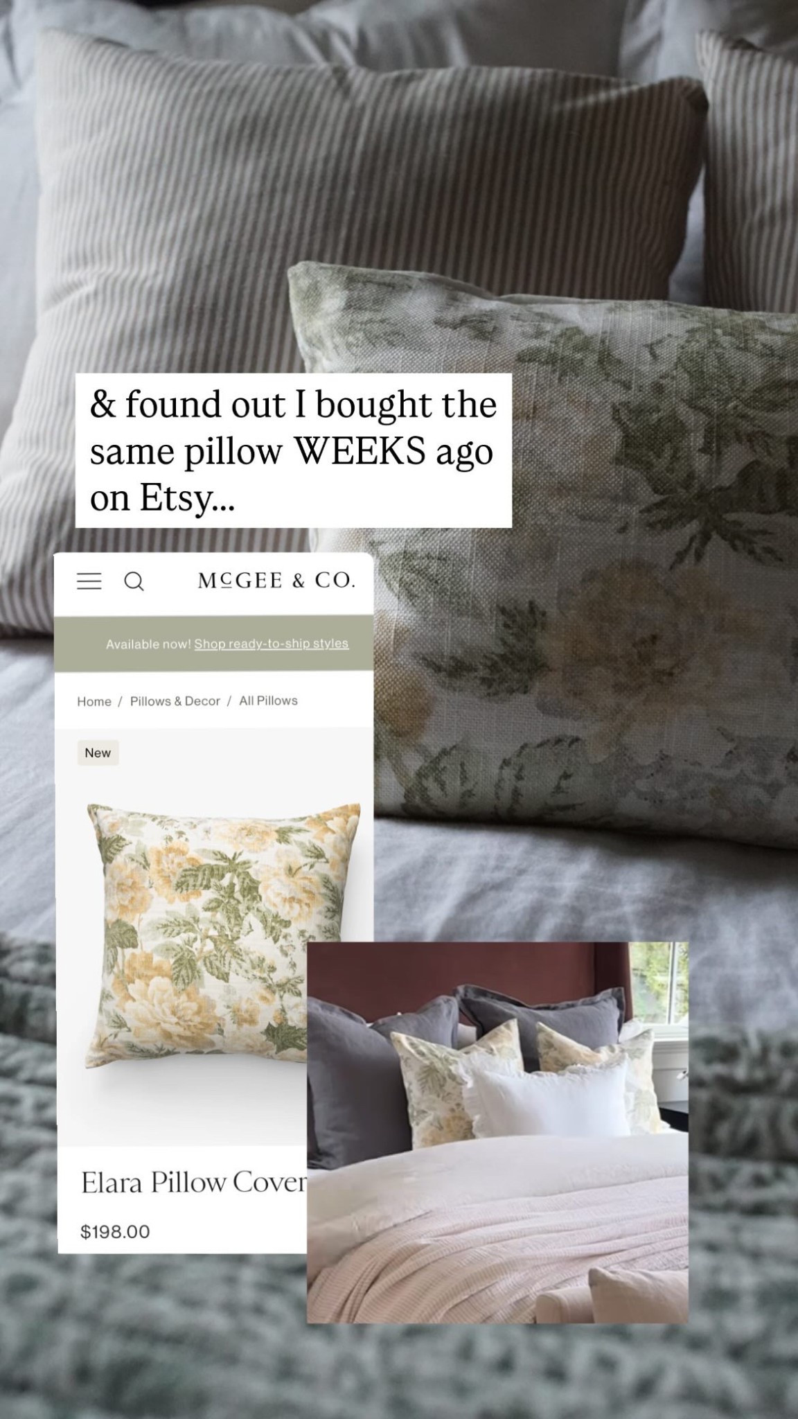 McGee and Co look
For less, budget home decor, budget pillow, Etsy finds, budget style
Color: endive 

#LTKHome