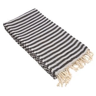 Fun in the Sun Pestemal Beach Towel Charcoal - Linum Home Textiles | Target