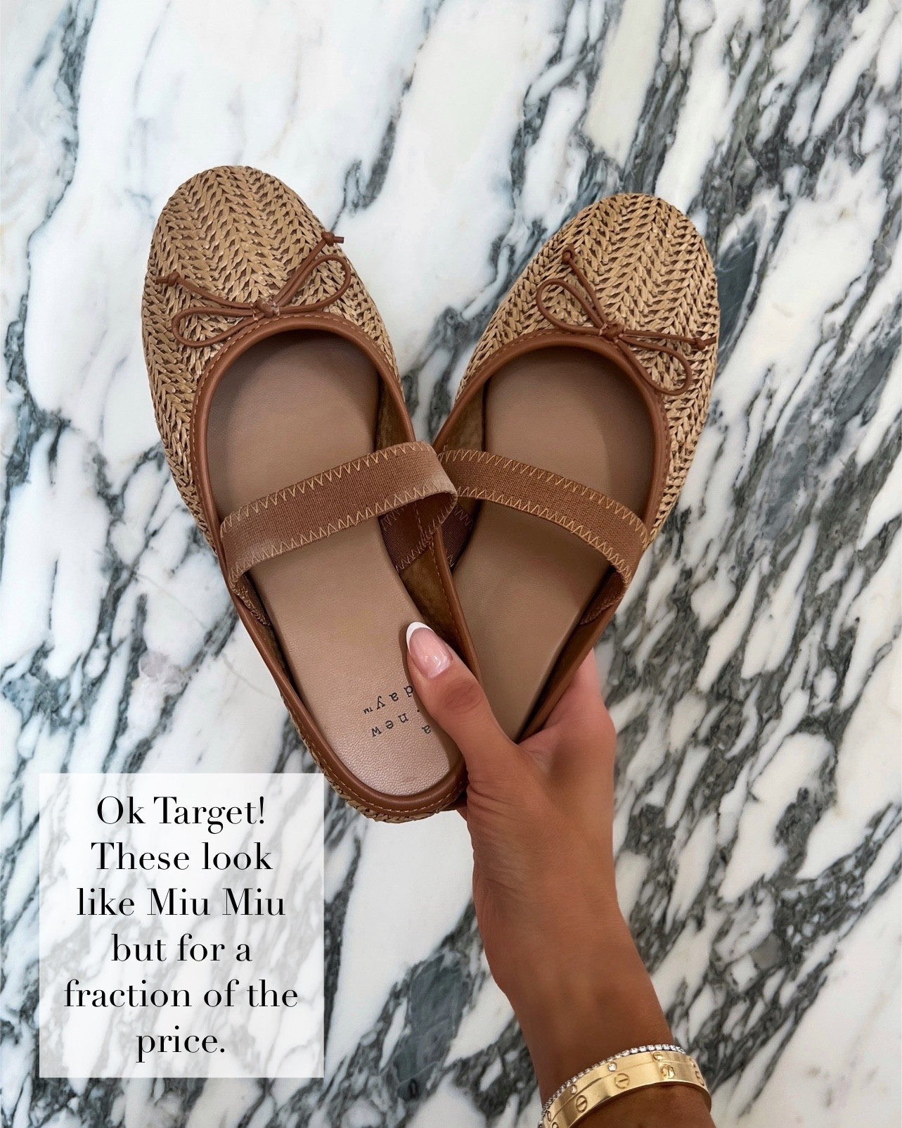 Miumiu look for less spring shoes from target! I’ll actually be wearing these all season as a mom of a toddler. They’re chic, comfortable, and practical enough for everyday life but still elevate any outfit. Linking other favs too!

Target raffia flats and wedges run TTS
Sam Edelman platform heels run TTS
Gucci suede camel mules size up by half

miamiamine spring shoes for moms Gucci suede camel mules Target raffia flats Sam Edelman platform heels comfortable chic footwear everyday style practical but polished shoes spring outfit essentials

#LTKSeasonal #LTKmomlife #LTKWorkwear