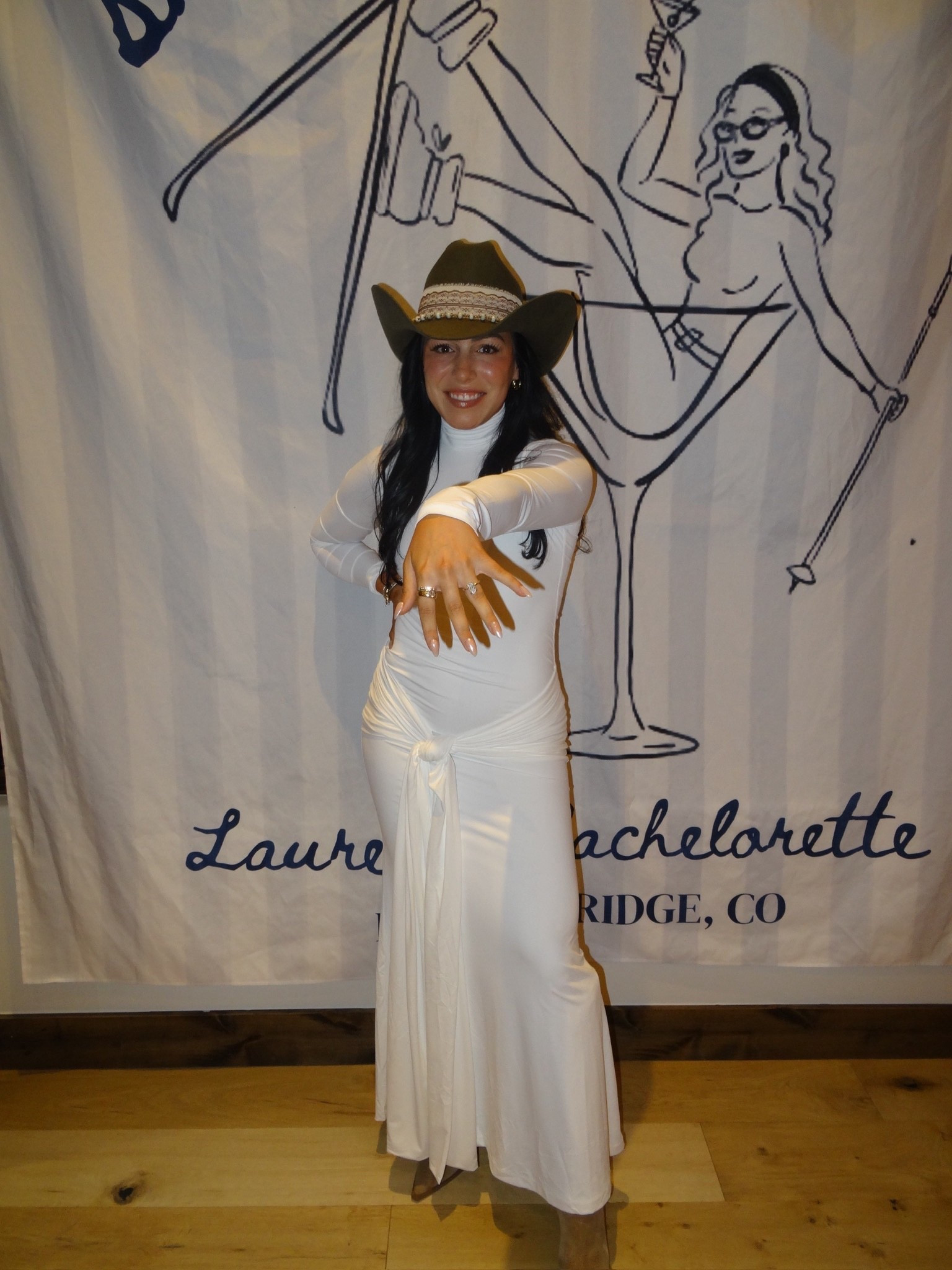 Winter Bachelorette Night One - Wild Wild Breck 🩵

#LTKootd #LTKWedding