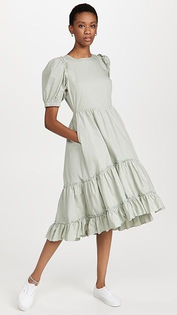 Ruffle Detail Midi Dress | Shopbop