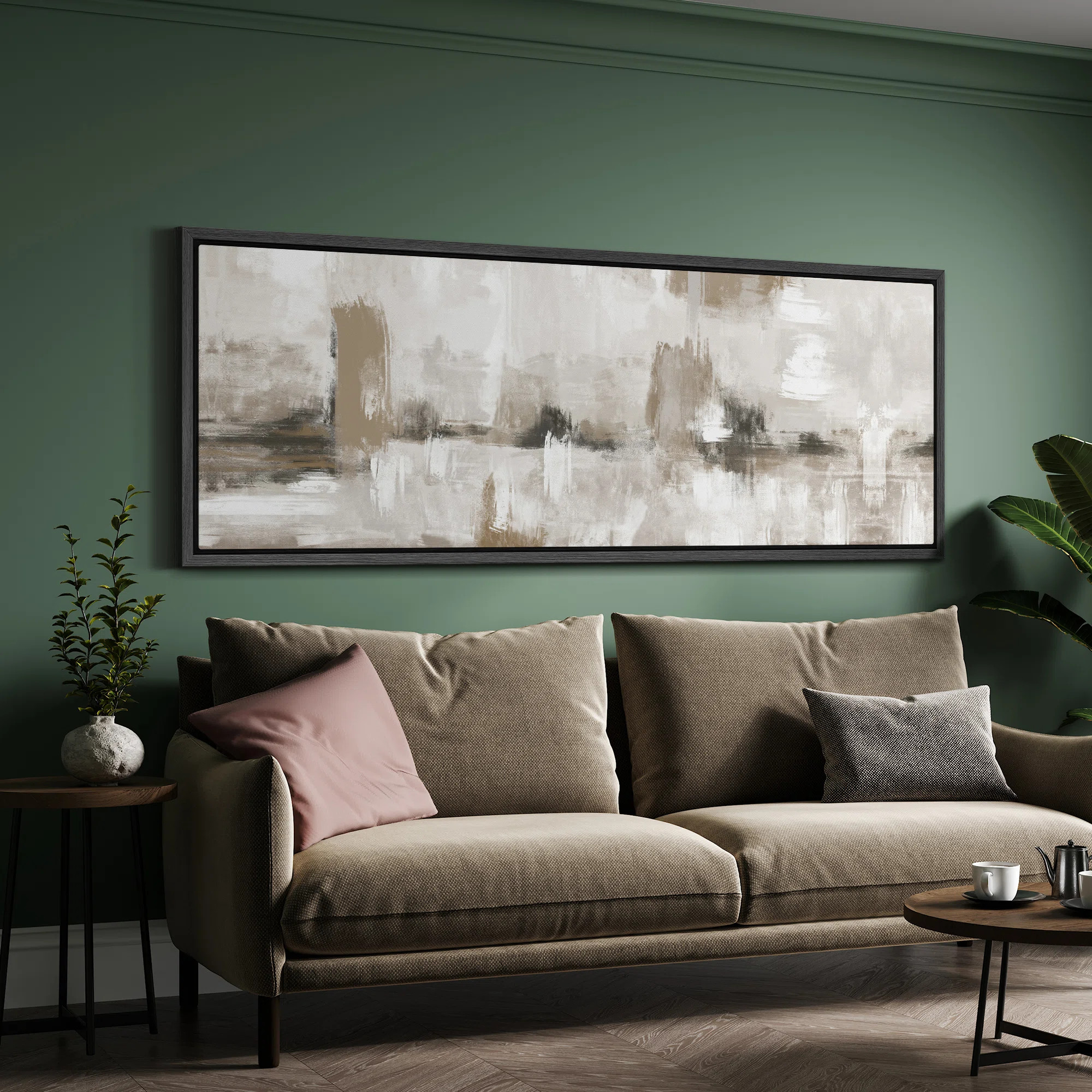 Modern Abstract Design in Neutral Tones Modern Art | Wayfair North America