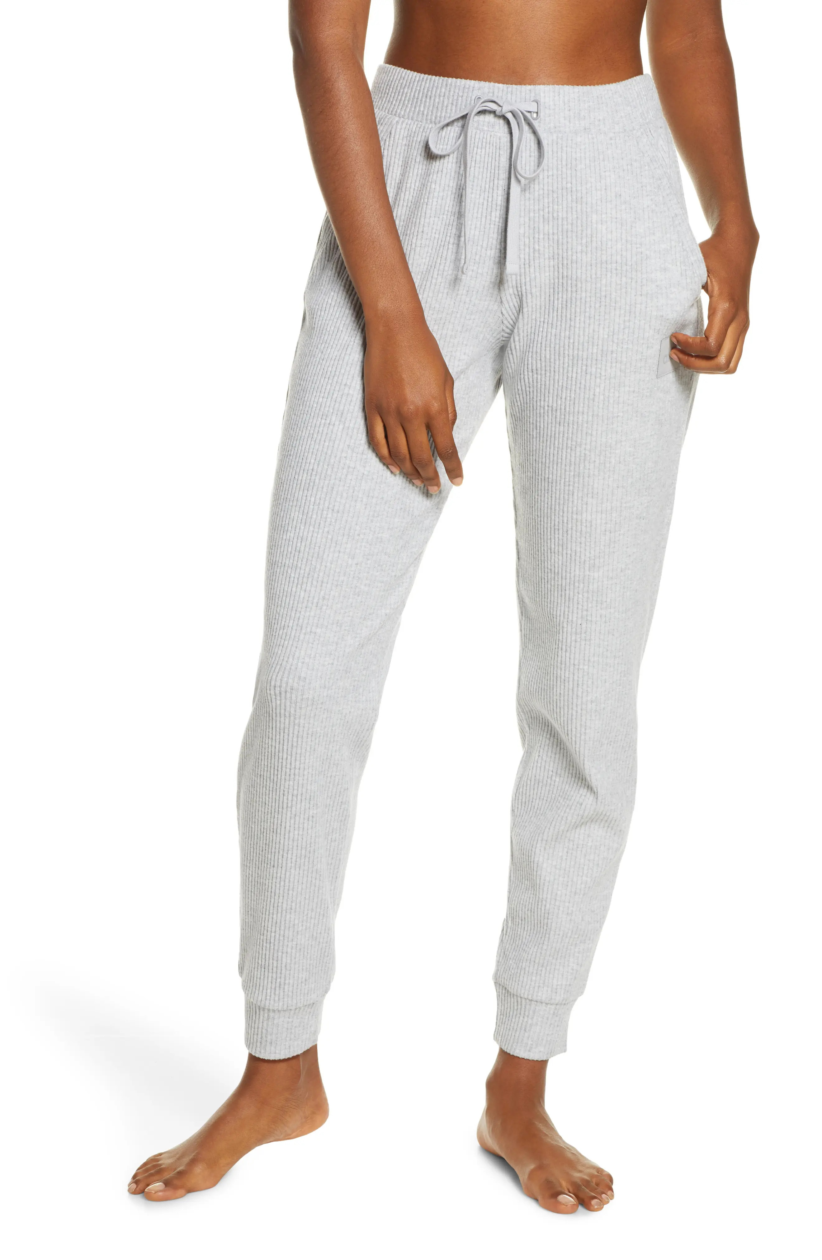 Women's Alo Muse Ribbed High Waist Sweatpants | Nordstrom