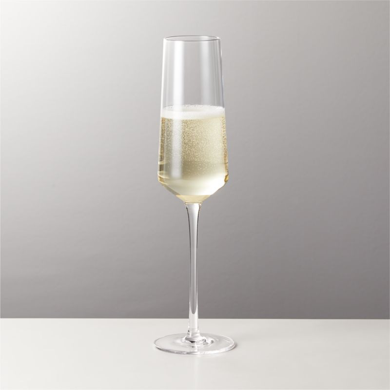 Muse Modern Champagne Flute + Reviews | CB2 | CB2