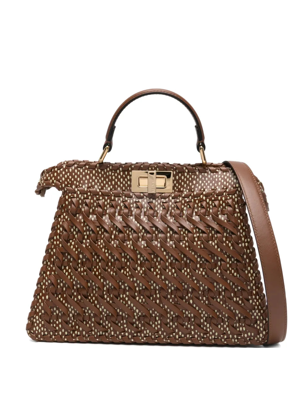 FENDI Small Peekaboo ISeeU Tote Bag | Brown | FARFETCH CA | Farfetch Global