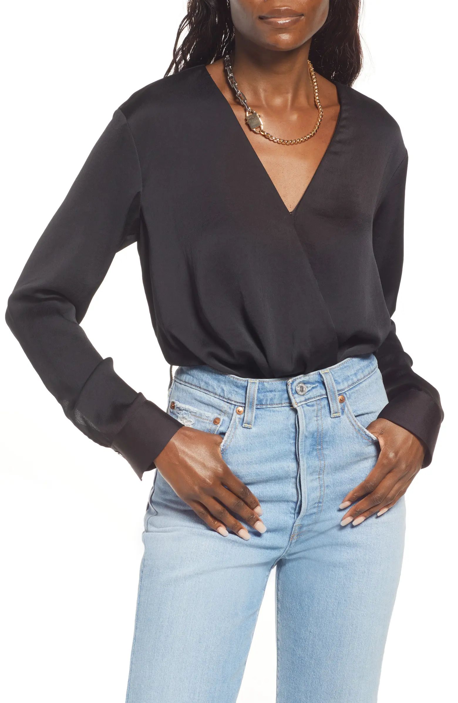 Open Edit Long Sleeve Bodysuit | Nordstrom | Nordstrom Canada