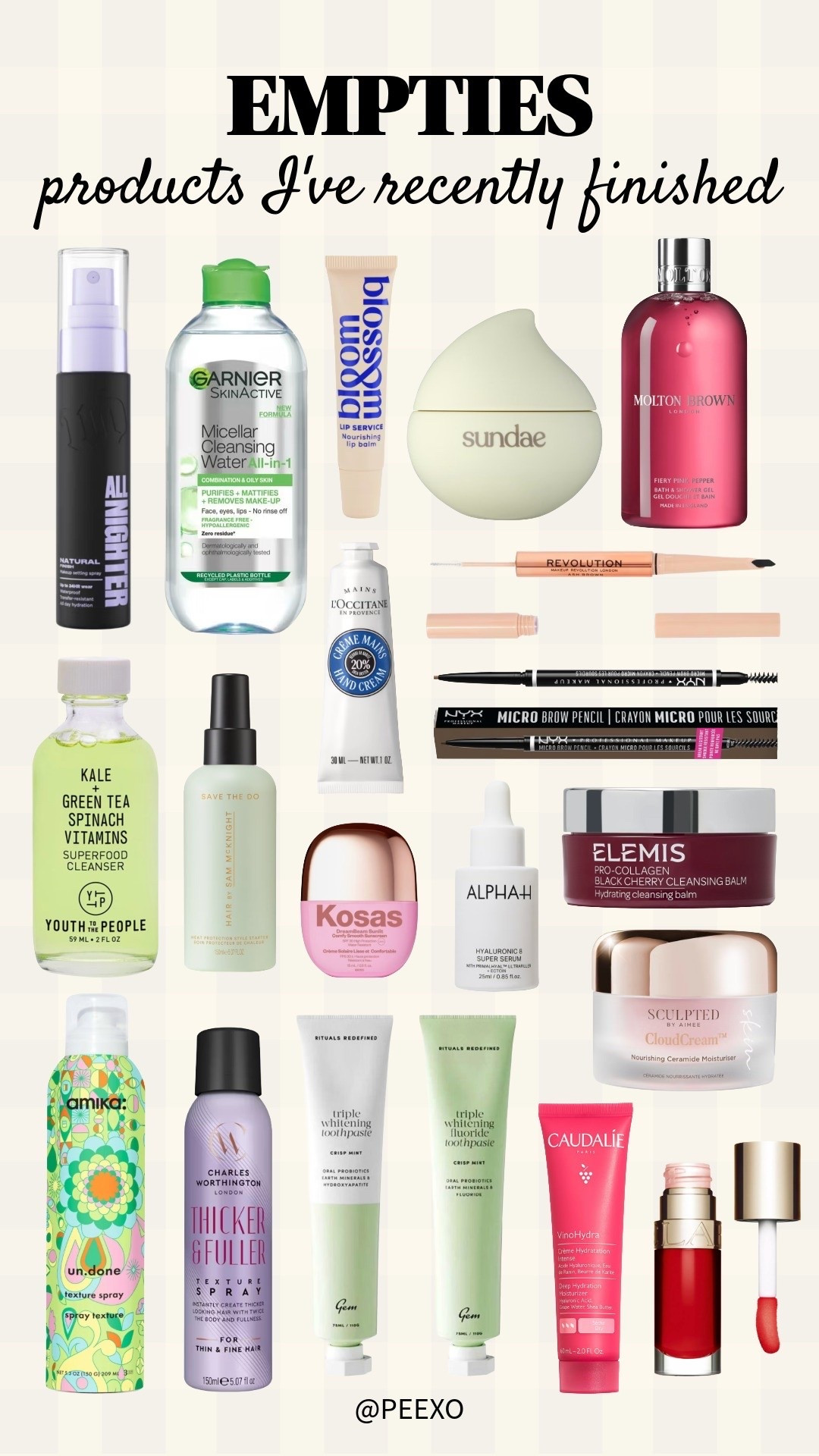 Products I’ve recently used up! Would I repurchase? Now on youtube.com/peexovlogs

#LTKbeauty