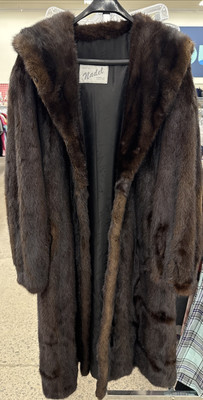 Nadex Fur beautiful Vintage long mink Hooded Coat  Excellent Condition 🇨🇦 | eBay US