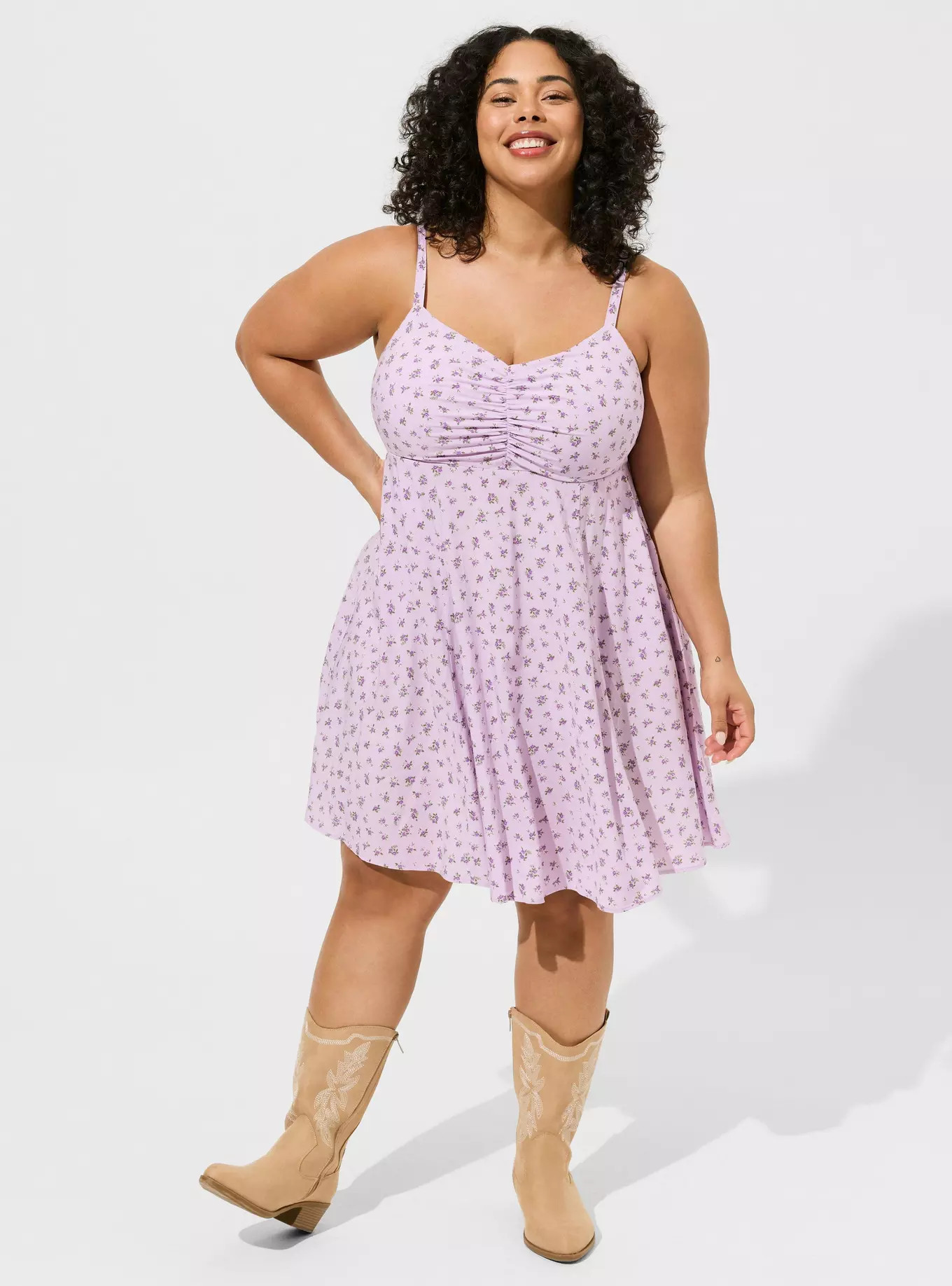 Mini Challis Skater Dress | Torrid (US & Canada)