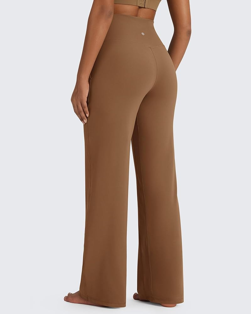 G4Free BareFeel High Stretch Yoga Pants Women Soft High Waisted Casual Wide Leg Pants with Pocket... | Amazon (US)