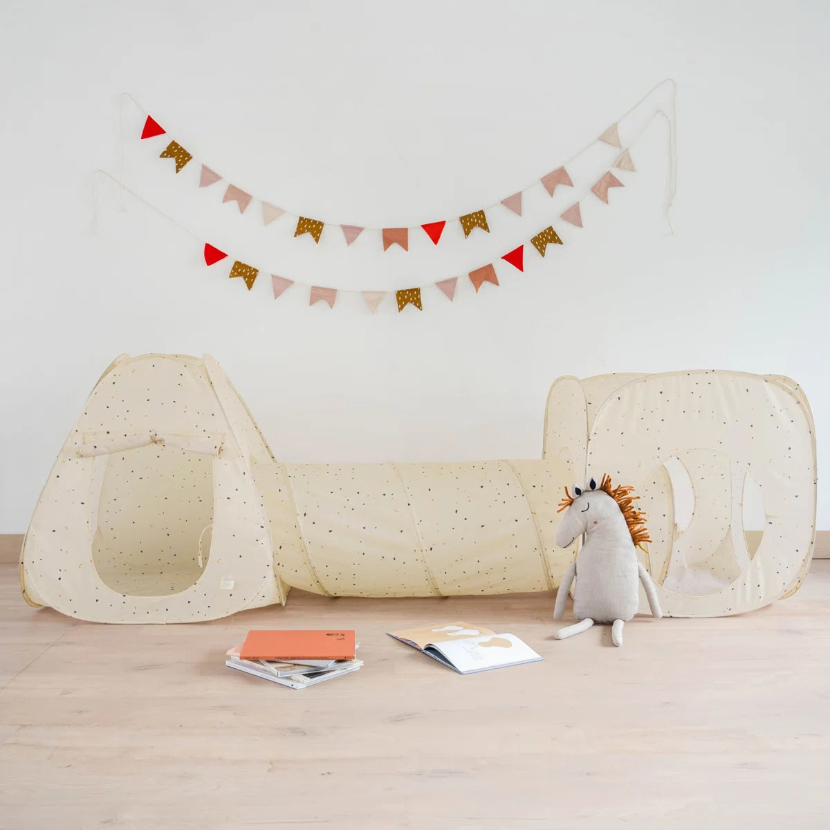 3 Sprouts Recycled Fabric 3-in-1 Play Tent & Tunnel Set | Wayfair North America