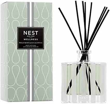 Amazon.com: NEST New York Wild Mint & Eucalyptus Reed Diffuser : Home & Kitchen | Amazon (US)