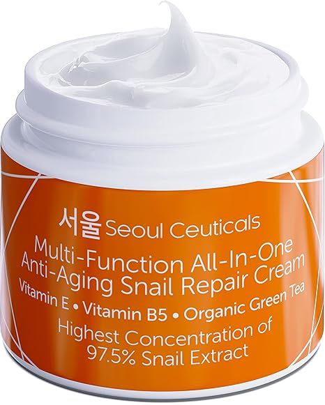 SeoulCeuticals Korean Skin Care Snail Mucin Moisturizer Cream - K Beauty Skincare Day & Night 97.... | Amazon (US)