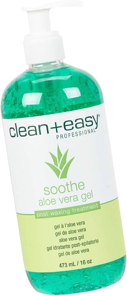 Clean + Easy Soothe Aloe Vera Gel Post Waxing Treatment, Calms and Soothes Irritated Skin After W... | Amazon (US)