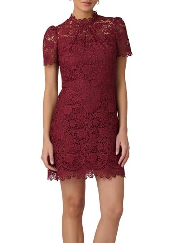 Shoshanna Women's Cortland Lace Ella Dress, Burgundy | Amazon (US)