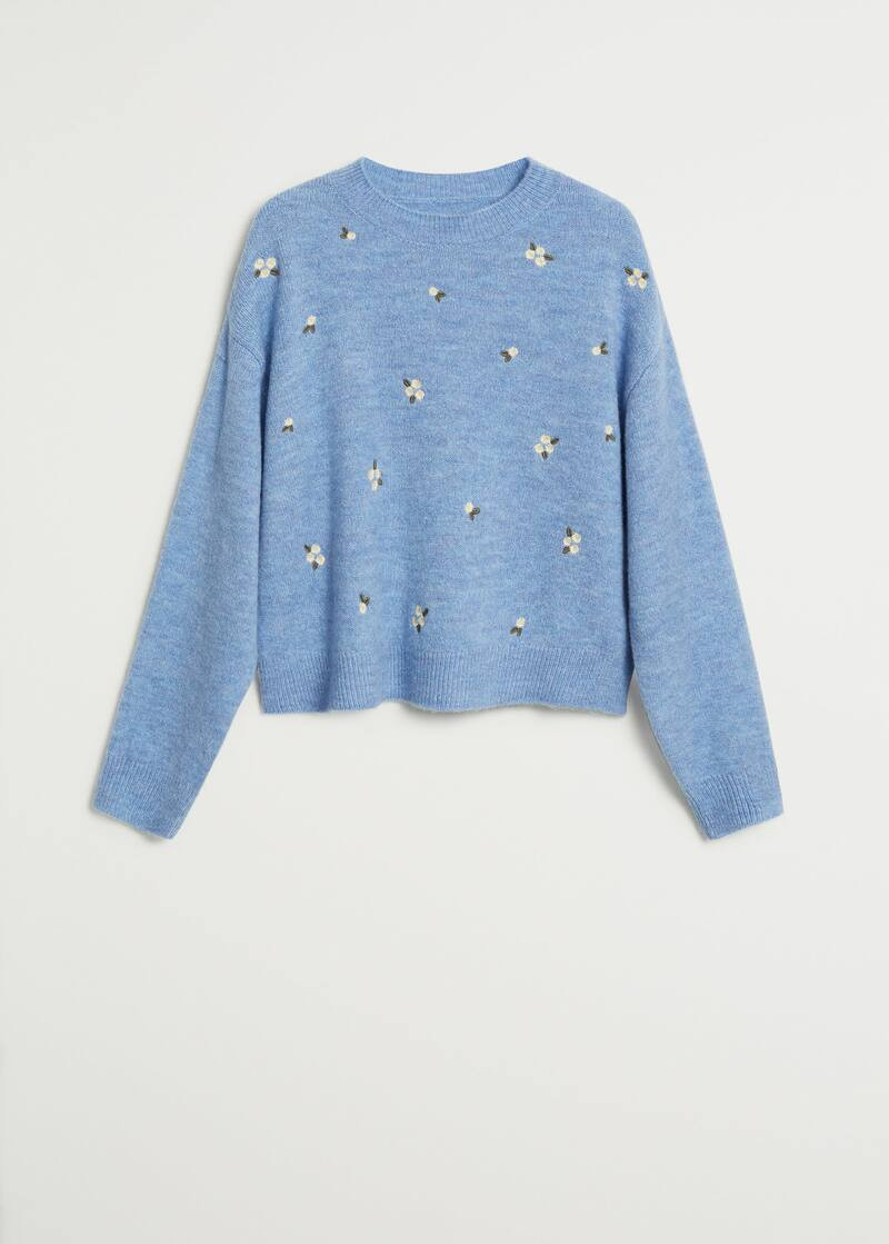 Knit embroidered sweater | MANGO (UK)