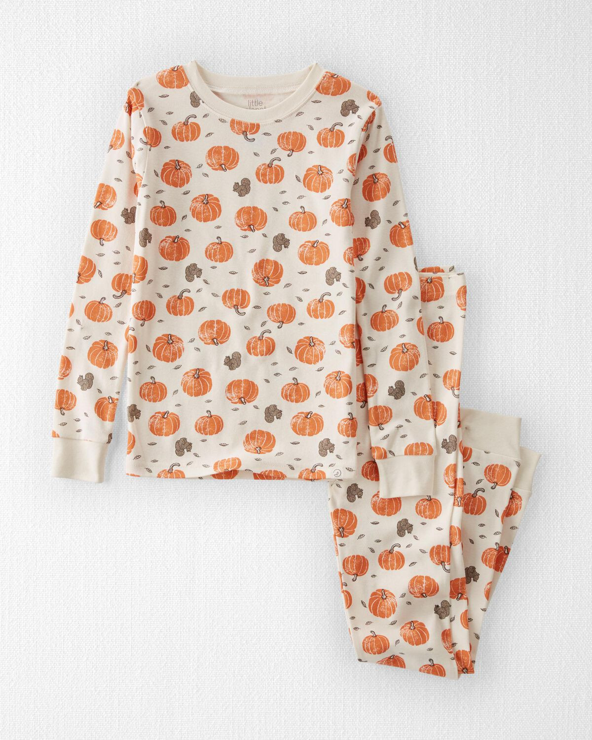 Harvest Pumpkin Print Kid Organic Cotton 2-Piece Pajamas Set | carters.com | Carter's