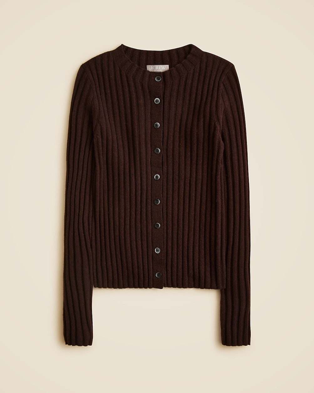 Wide-rib cashmere cardigan | J. Crew US