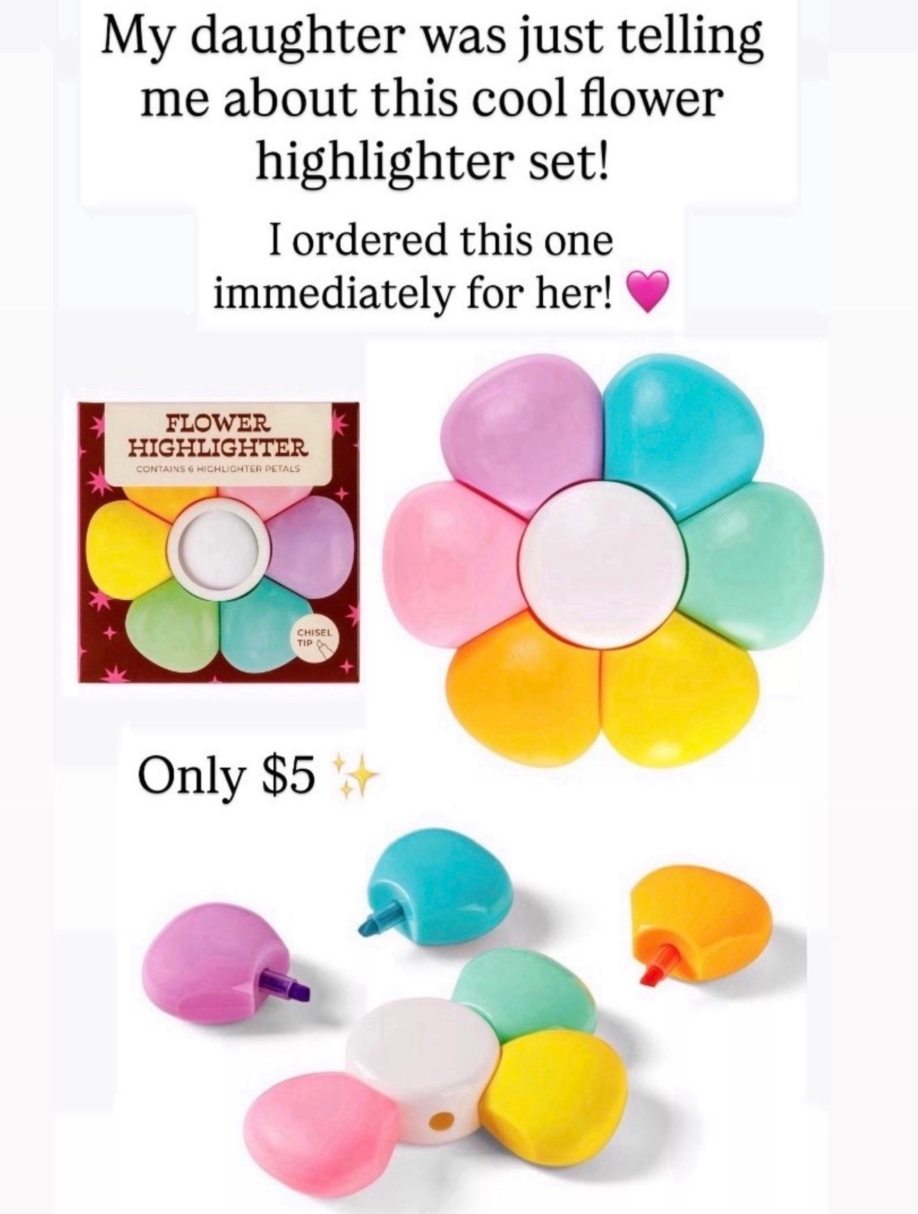 Cutest flower highlighter for back to school

#LTKKids