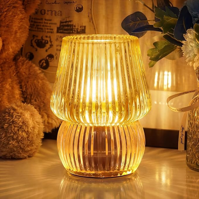 Cordless, Glass, Tiny, Home Decor, Table, Shelf, Bedroom, Entryway, Kitchen, Bathroom, Birthday G... | Amazon (US)