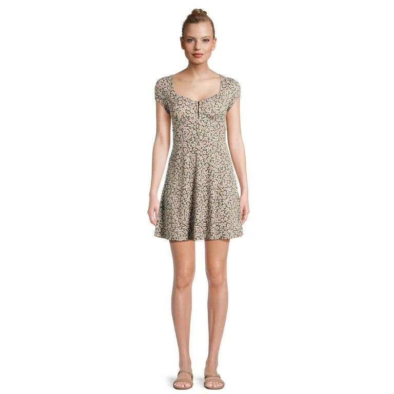No Boundaries Juniors’ Sweetheart Dress, Sizes XS-XXXL - Walmart.com | Walmart (US)