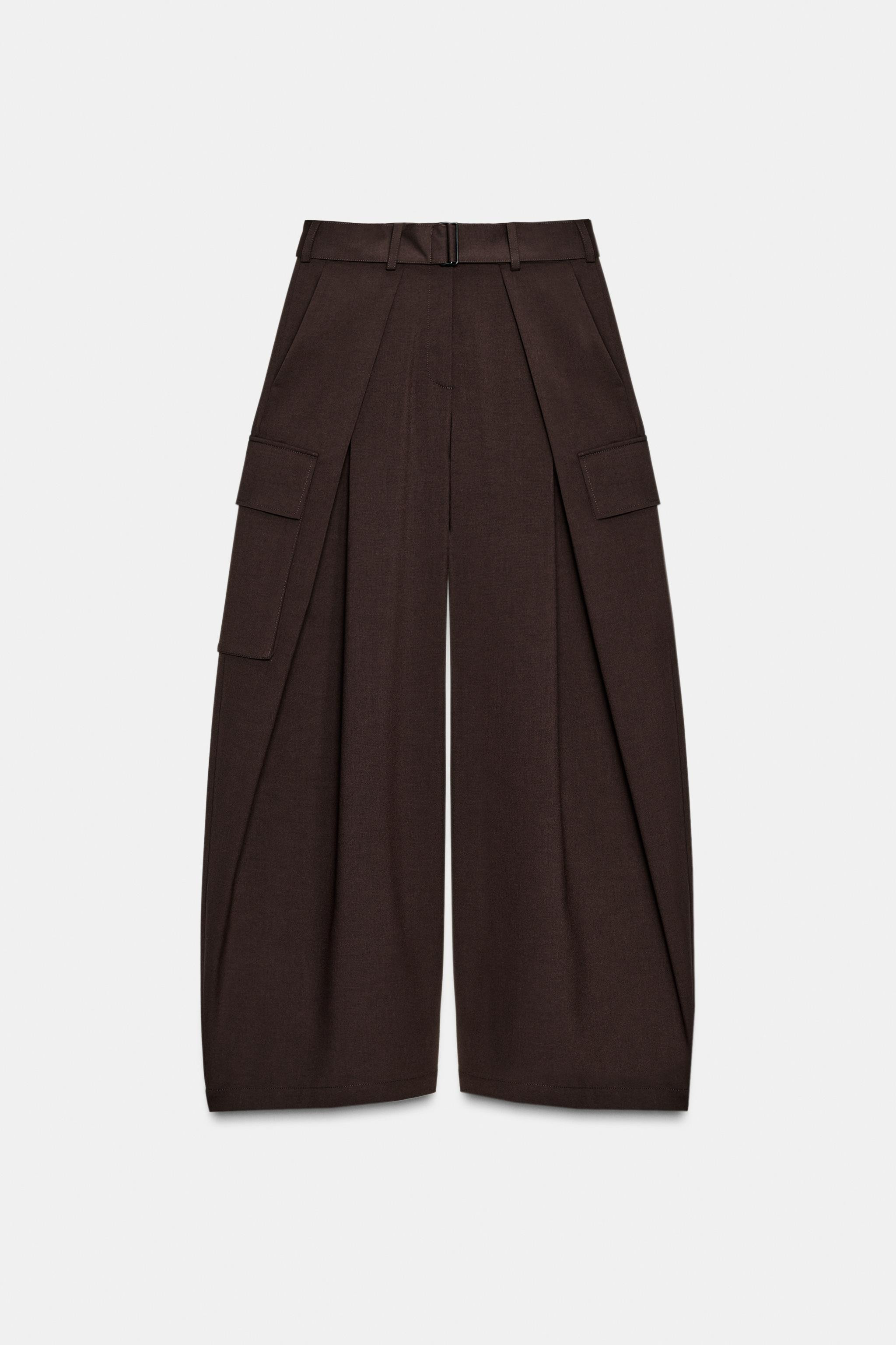 PLEATED CARGO PANTS ZW COLLECTION | Zara US