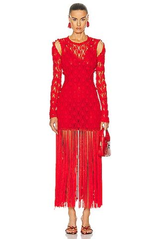 for FWRD For Fwrd Willow Crochet Gown With Detachable Sleeves | FWRD 