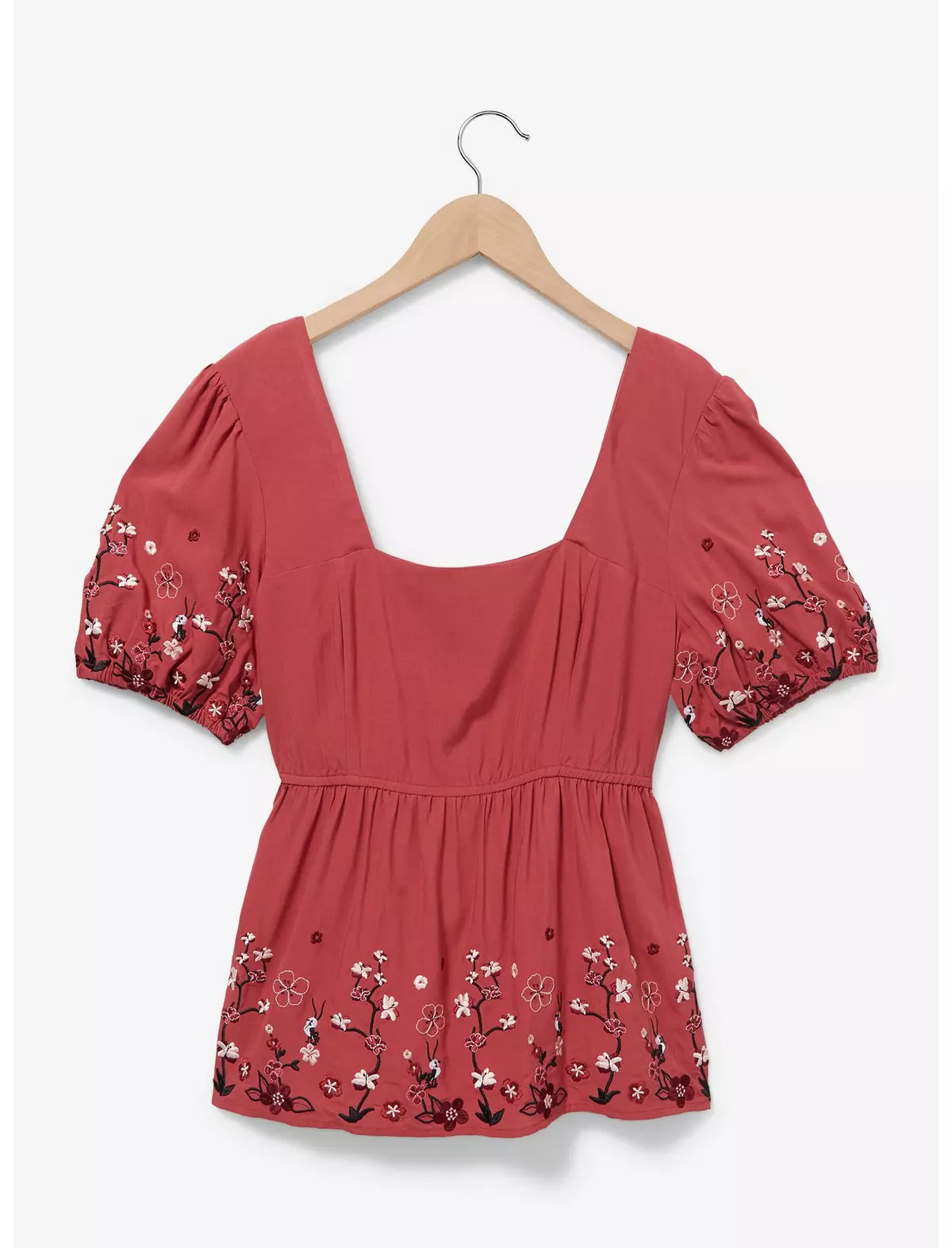 Disney Mulan Floral Women's Smock Blouse - BoxLunch Exclusive | BoxLunch