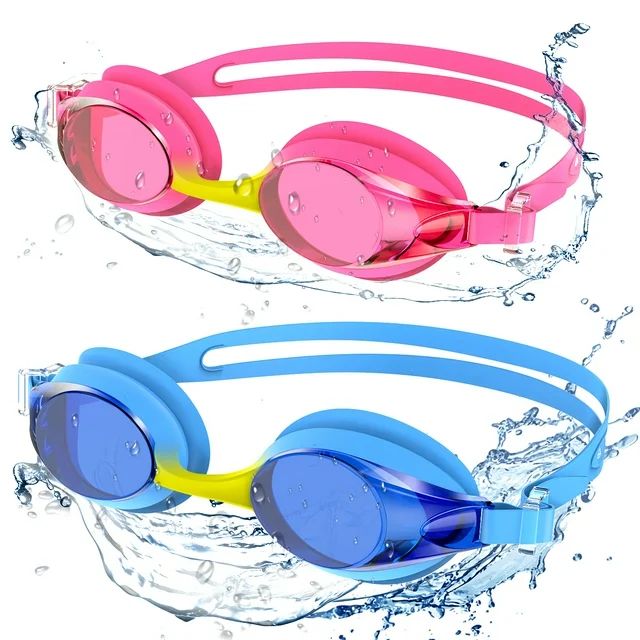 Kids Swim Goggles for Age 3-15 Boys Girls, 2 Pack Swimming Goggles Anti Fog No Leaking Anti Fog K... | Walmart (US)