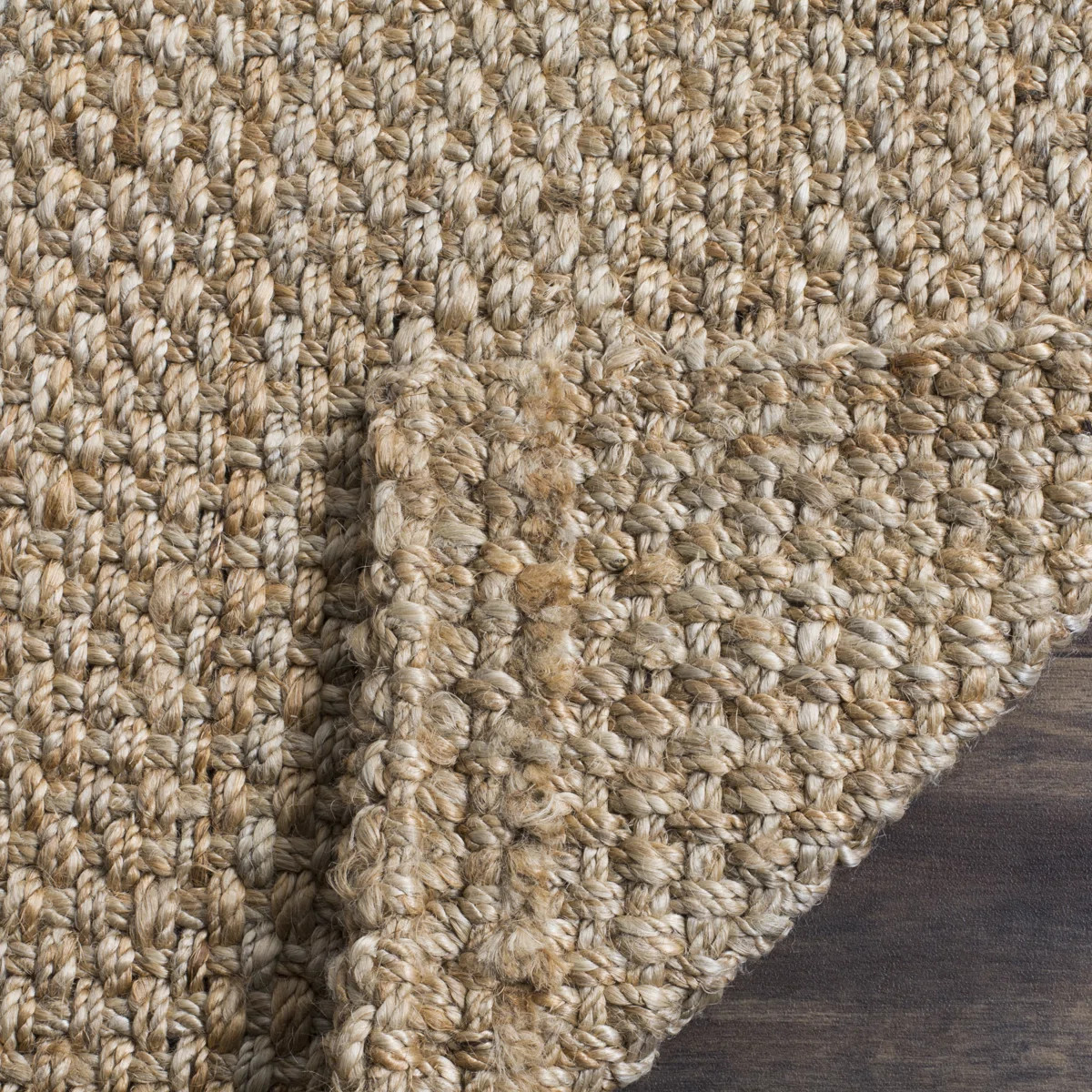 Erroll Pollux Carolene Geometric Handmade Tufted Jute Natural | Wayfair North America