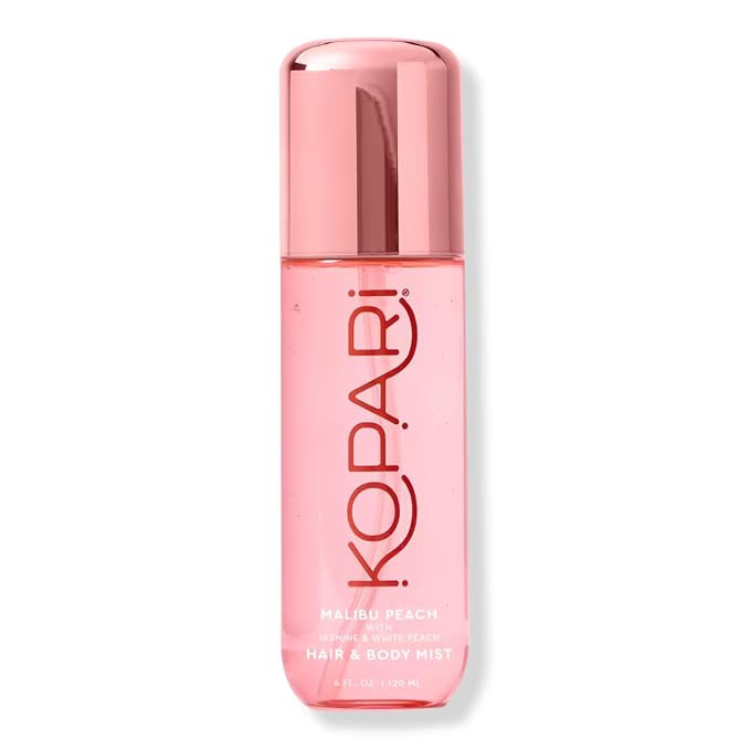 Kopari Hair & Body Mist Malibu Peach, Long-Lasting Playful Vibrant Tropical Scent, Warm Floral Fr... | Amazon (US)