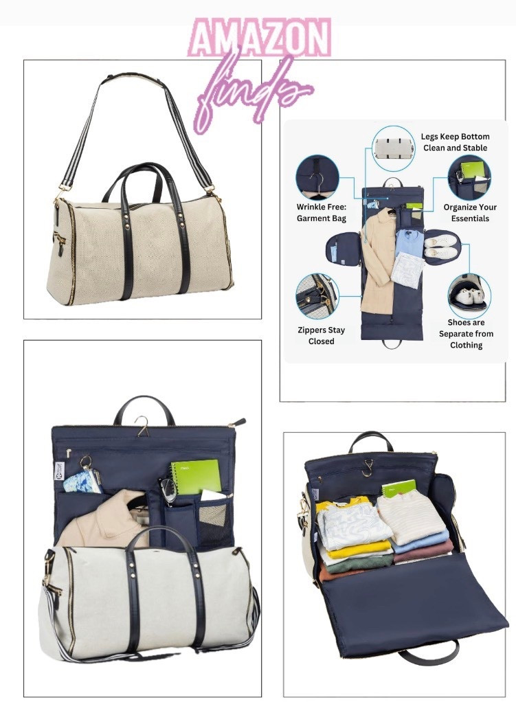 Travel in style with these convenient and spacious bags! Perfect for all your fashion needs on the go. #travelbag #fashiontravel

#LTKFindsUnder100 #LTKWorkwear #LTKTravel