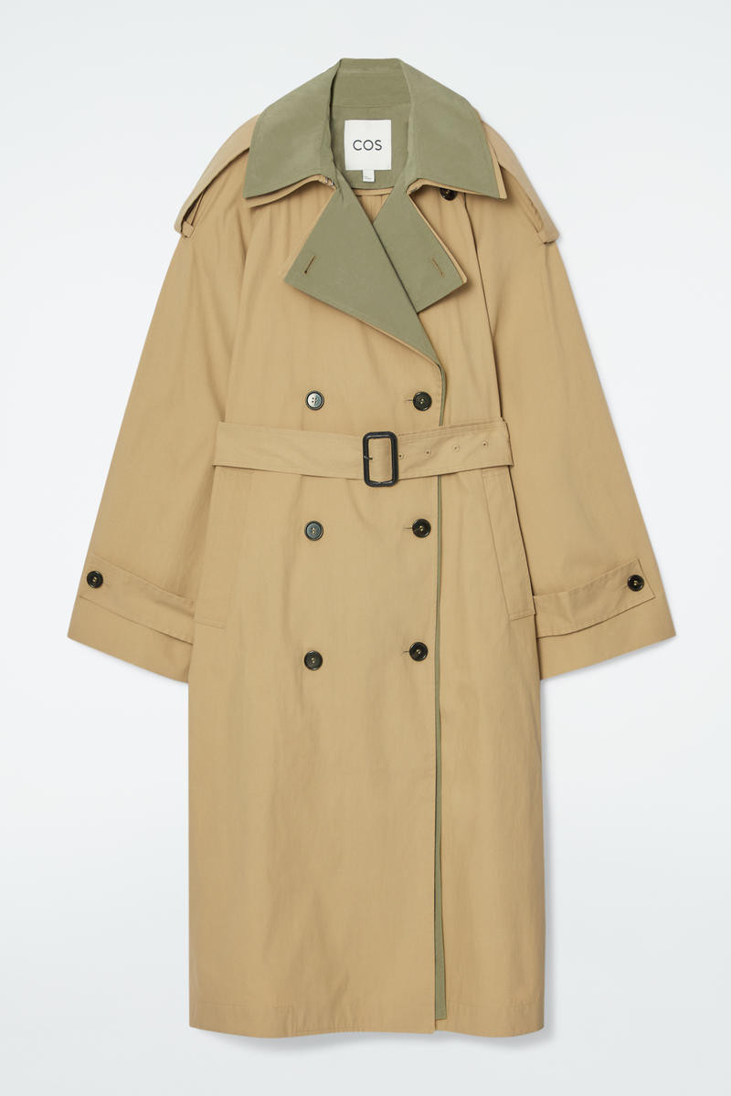 Layered Double-Breasted Trench Coat | COS UK