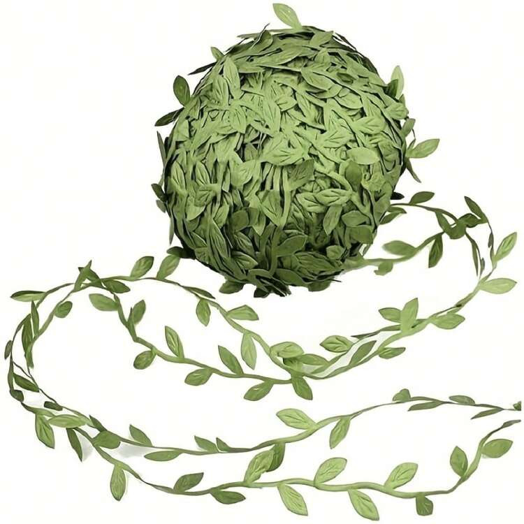 Green Leaf Decorative Ribbon -10M/30M In Length - For DIY Craft Parties, Weddings, Home Decor, DIY Handmade Items Easter&Christmas Gift | SHEIN