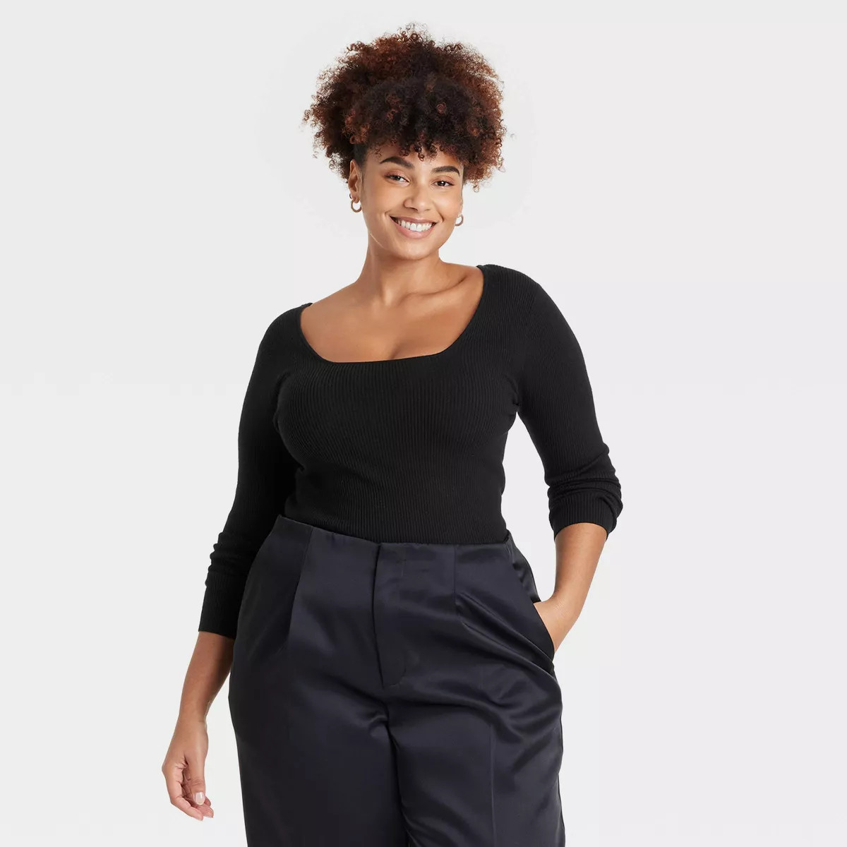 Women's Square Neck Pullover Sweater - A New Day™ | Target