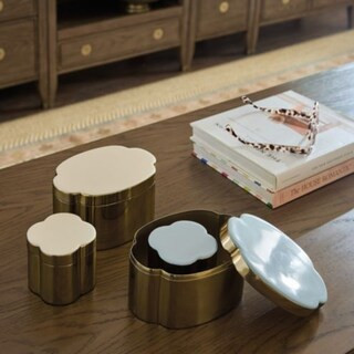 Quatrefoil Decorative Boxes - Set of 2 | Ballard Designs, Inc.